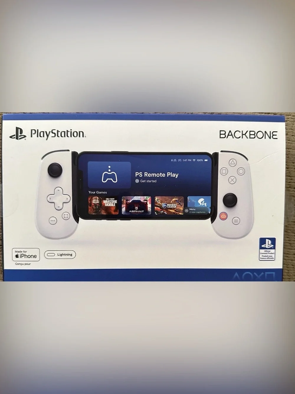 Sony Backbone Mobile Controller - White PlayStation Edition